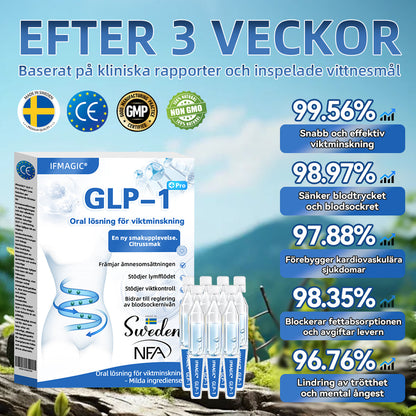 IFMAGIC® GLP-1 Pro Oral lösning för viktminskning 🌵En dos per dag – synliga resultat inom 7 dagar👩‍⚕️Lämplig för fetma, hjärt-kärlsjukdomar, diabetes, sömnapné, högt kolesterol och höga blodfetter, ledproblem med mera
